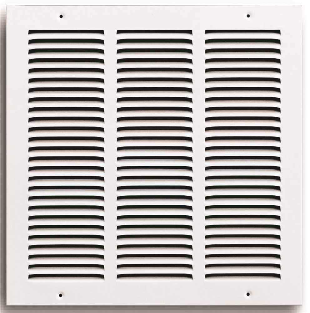 Truaire 14x14 Return Air Grille White Steel 4 Screw Holes 170 Series