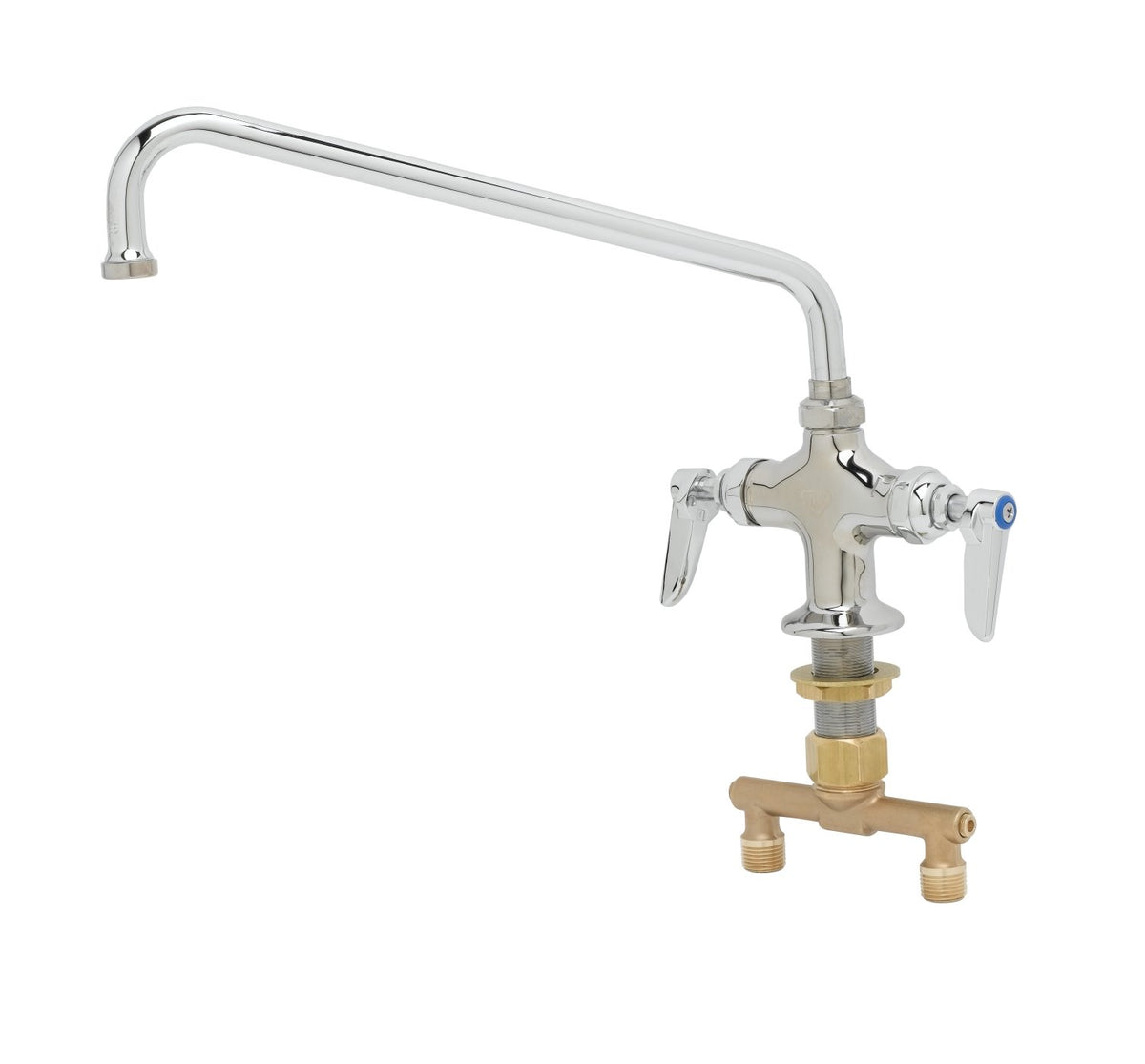 Double Pantry Faucet, Single Hole Base, 12" Swing Nozzle