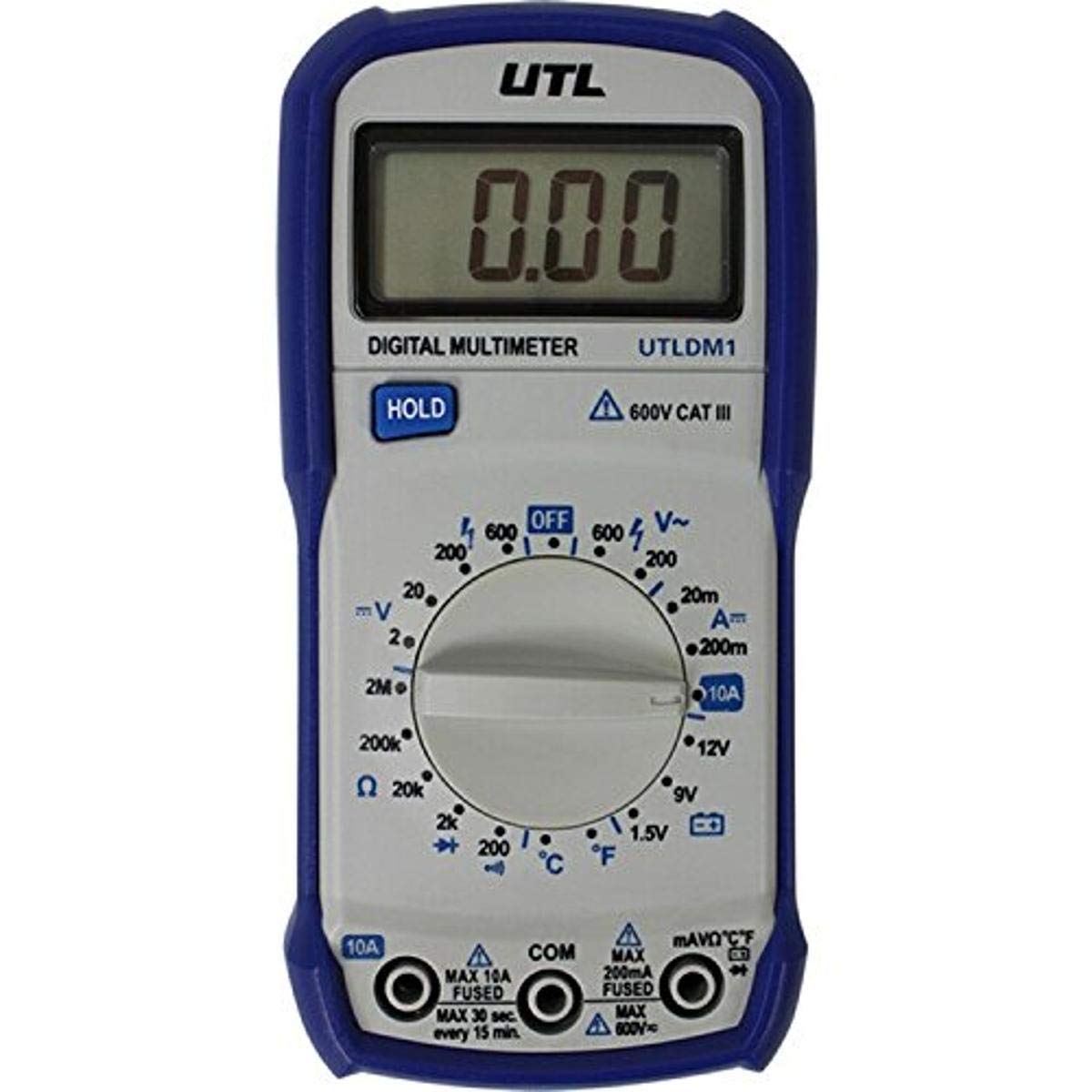 UEI UTLDM2 600V Auto Ranging Digital Multimeter with Temperature, Battery