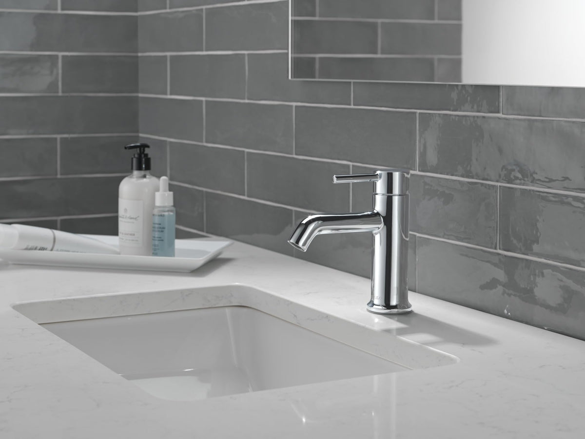 Peerless Precept Single Hole Bathroom Faucet, Chrome Bathroom Sink Faucet, Single Handle Bathroom Faucet, Bath Faucet, Push Pop-Up Drain Assembly, 1.0 GPM Flow, Chrome P1647LF