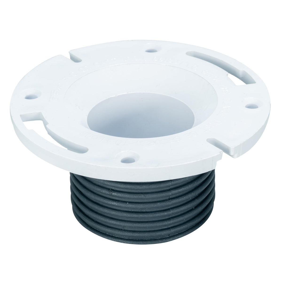 IPS 86193 4-Inch PVC Push N-Feet Repair Closet Flange , White