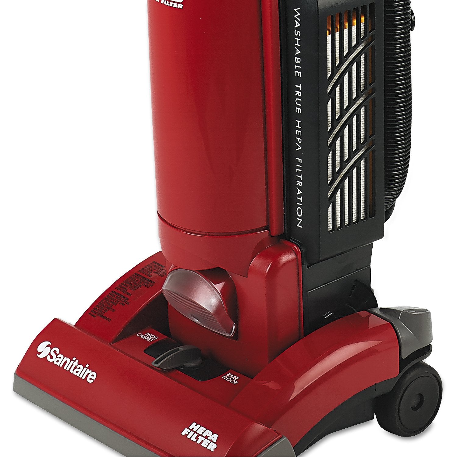 Sanitaire SC5713B HEPA Upright Vacuum Commercial Bagged Red 1HP 13-Inch Path