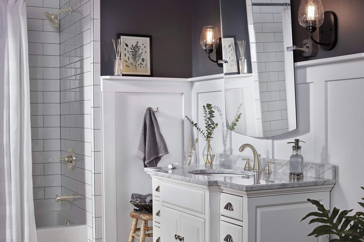 Peerless P3565LF-BN Elmhurst Two-Handle Bath Faucet Widespread, Brushed Nickel