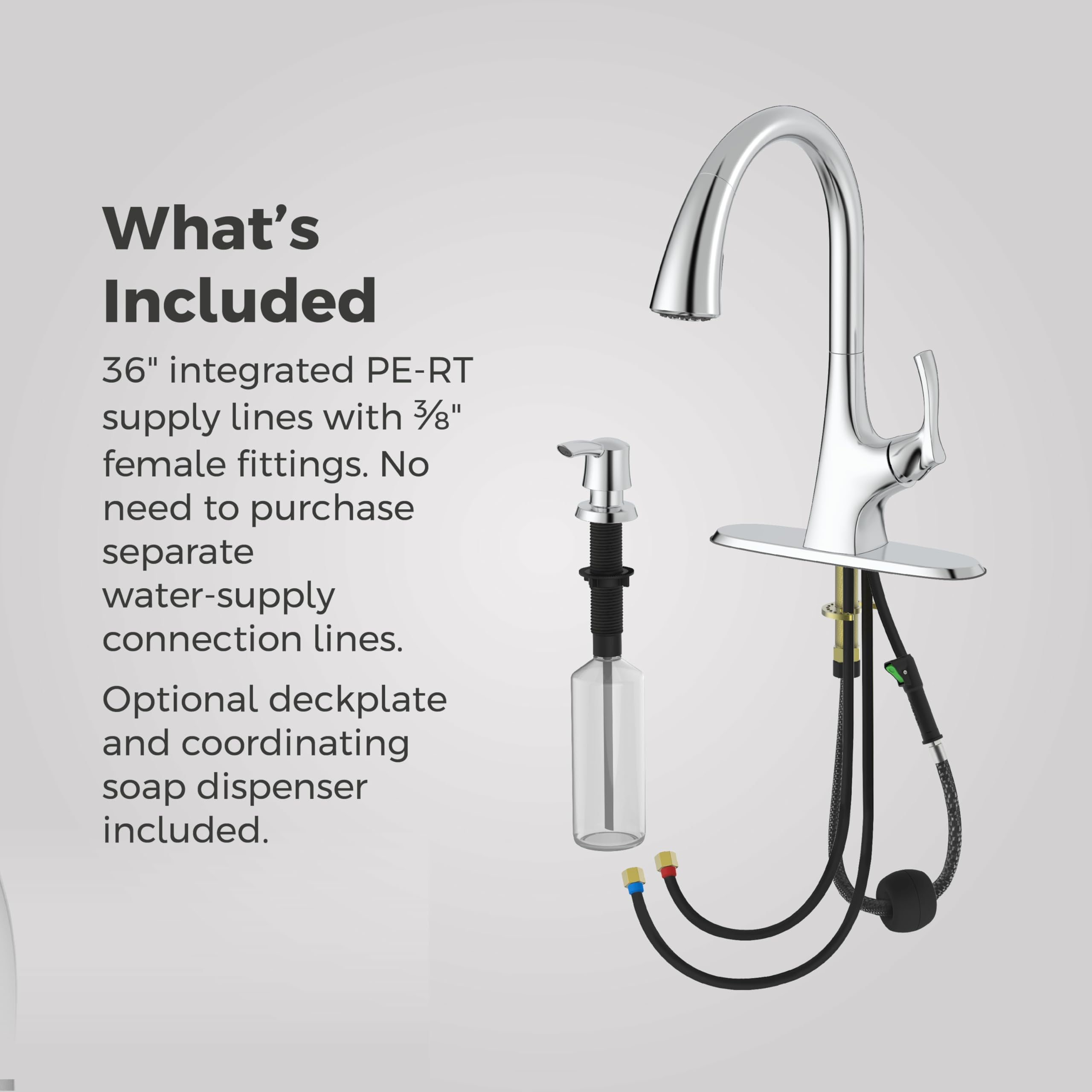 Pfister Masey Kitchen Faucet Single Handle Pull-Down Sprayer Chrome F5297MCC