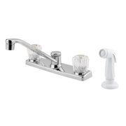 Pfister G1354100 Kitchen Faucet Chrome – 2 Handle, Swivel Spout, Side Spray, Lead-Free