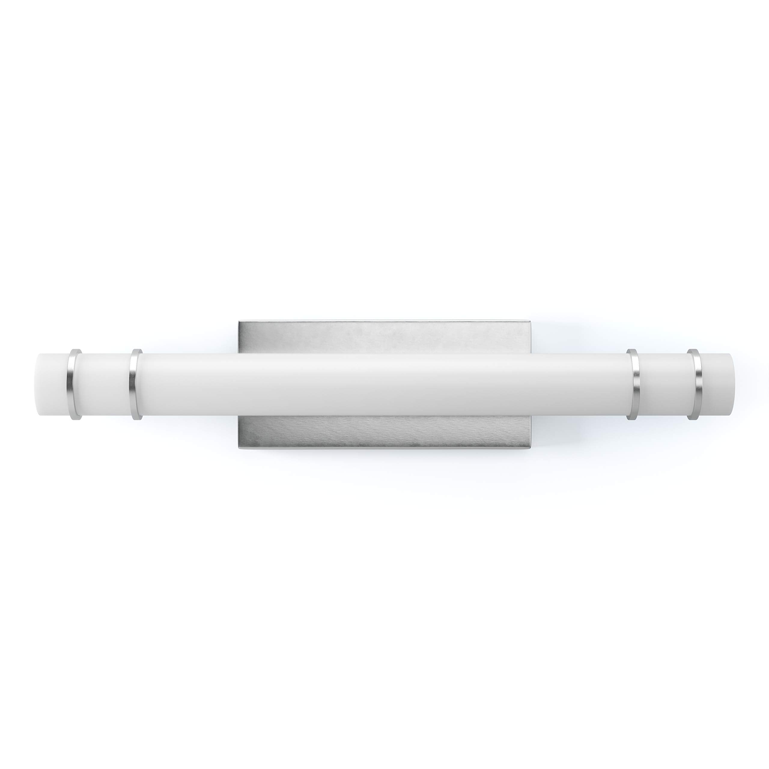 24" Modern LED Bathroom Vanity Light Satin Nickel Wall Mount Fixture