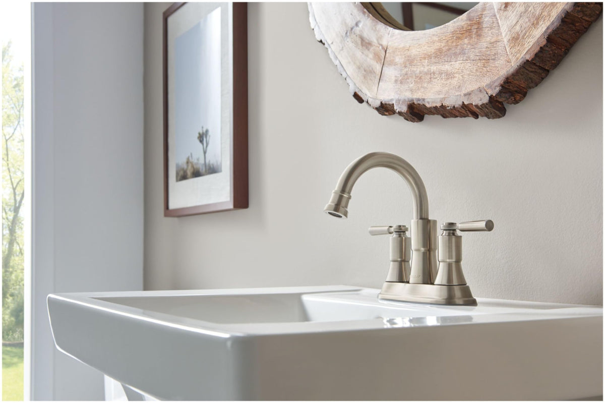 Peerless Westchester Centerset Bathroom Faucet Oil Rubbed Bronze, Bathroom Sink Faucet, Drain Assembly, Oil-Rubbed Bronze P2523LF-OB