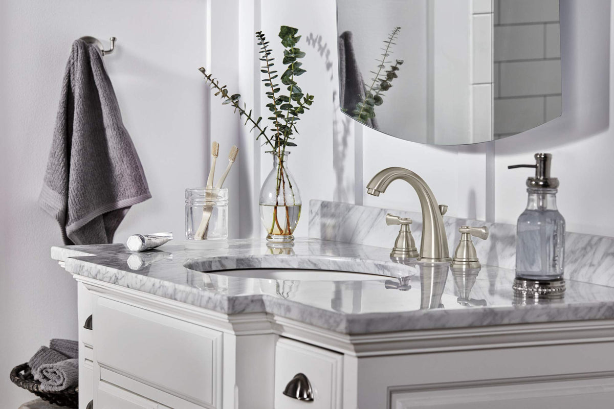 Peerless P3565LF-BN Elmhurst Two-Handle Bath Faucet Widespread, Brushed Nickel