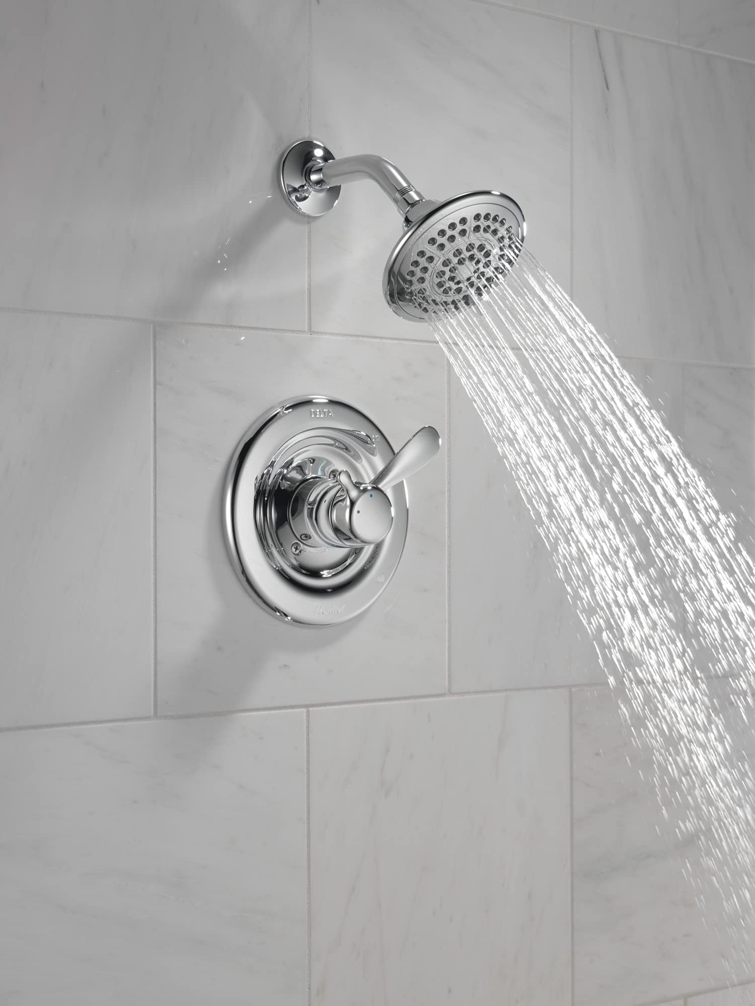 DELTA T17230 Classic Chrome Shower Only – Single Handle, Wall Mount, 7.5" Head