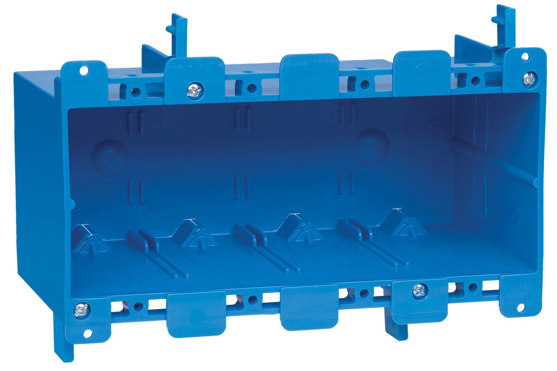 Thomas & Betts B468R 4 Gang Blue Old Work Outlet Box 68 CU IN PVC