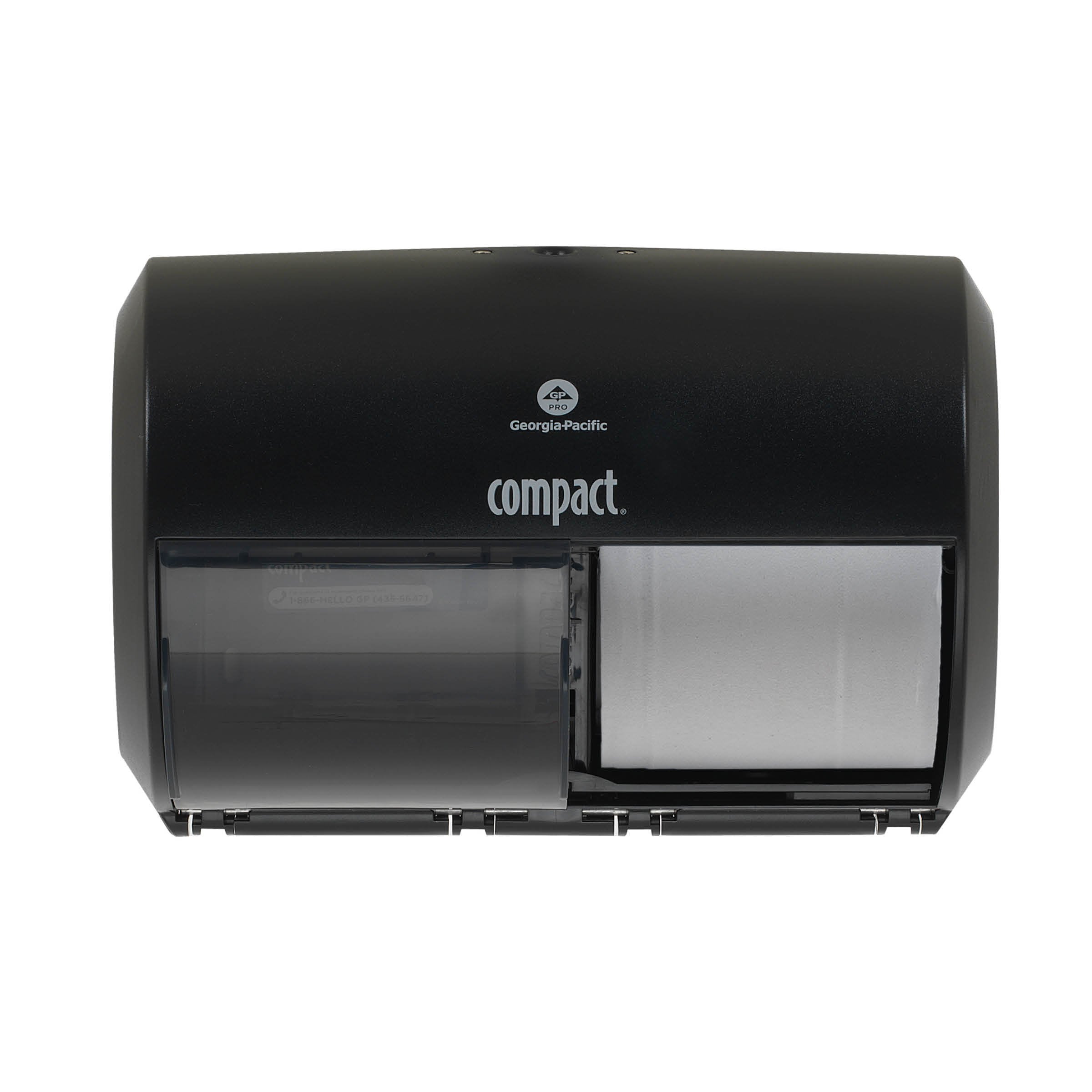 Georgia-Pacific GP PRO 56784A 2-Roll Toilet Paper Dispenser Black