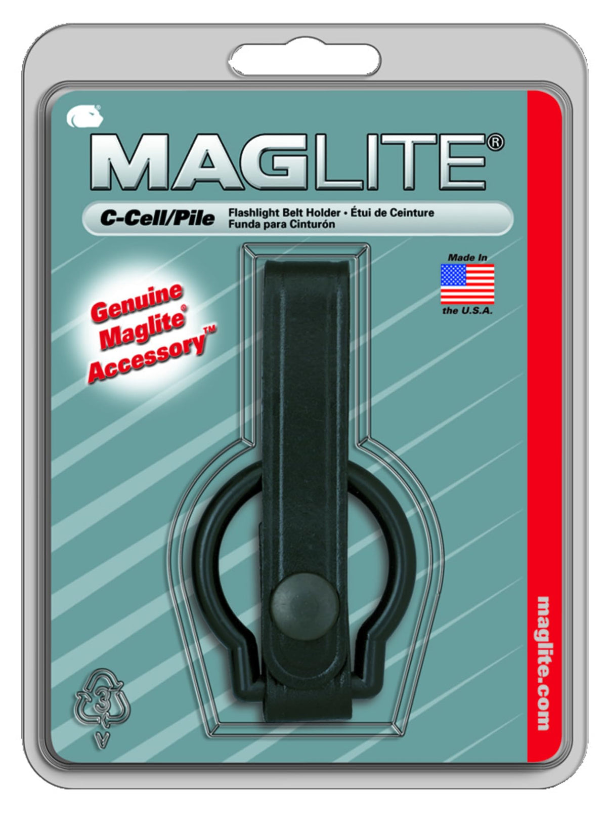 Mag-lite Asxc046 C-cell Plain Leather Belt Holder Replaces As 1 box of 12ea