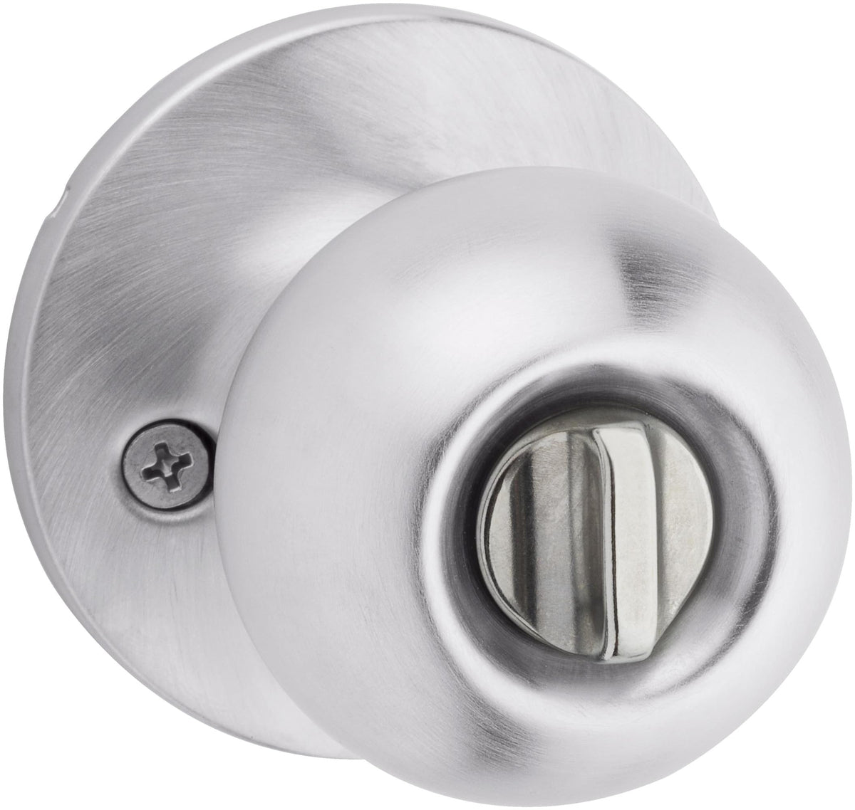 Kwikset SK3000RG Regina Privacy Door Knob Set with Round Rose from the Safe Lock Collection