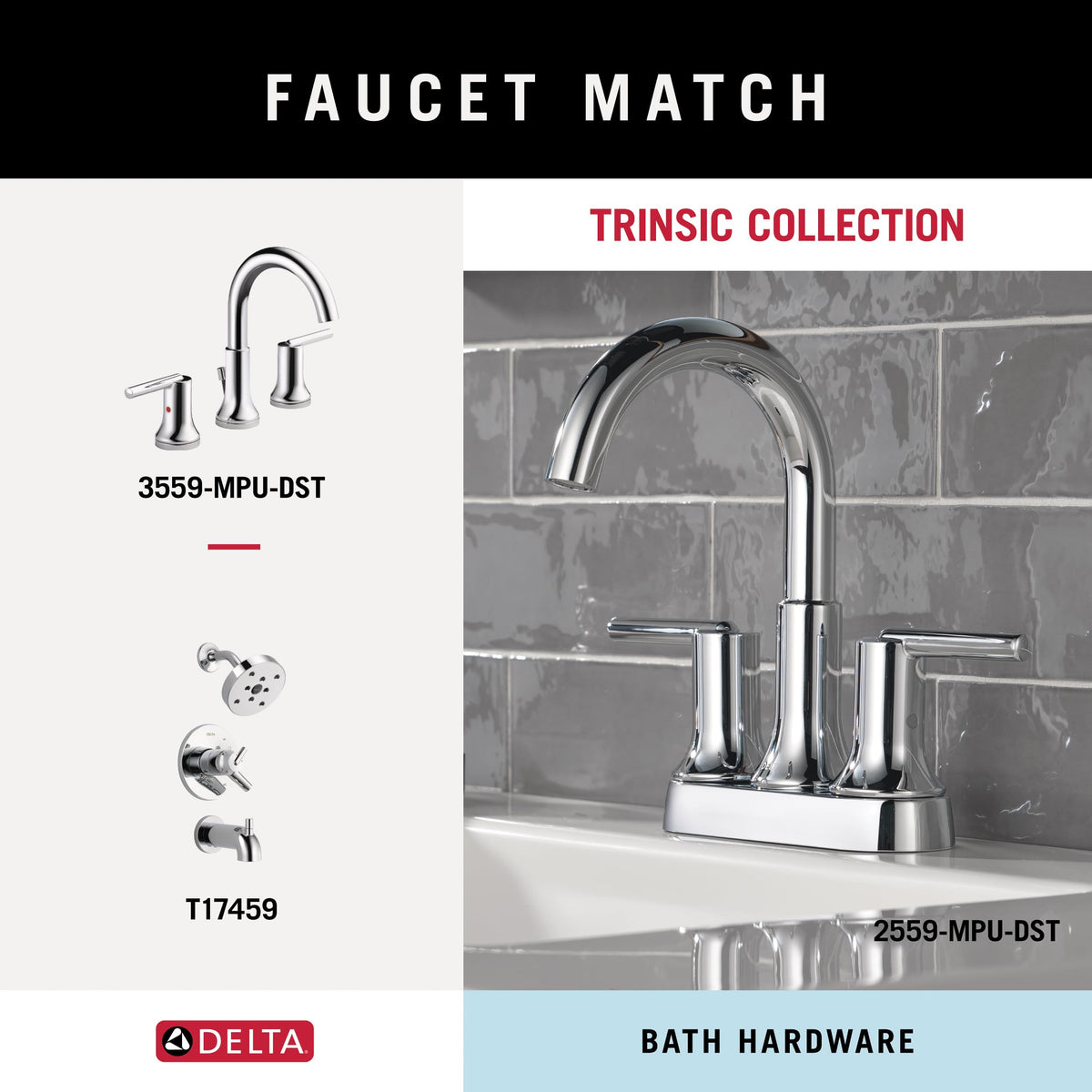 Delta 75912 Trinsic 12 in. Wall Mount Towel Bar Bath Hardware Accessory in Polished Chrome