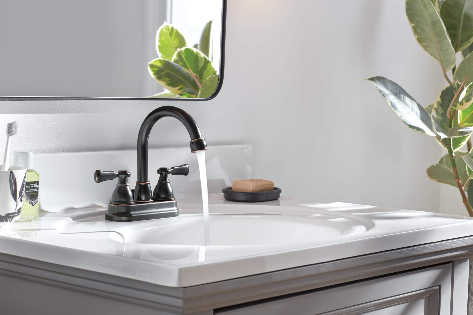 Peerless Elmhurst 2-Handle Centerset Bath Faucet Oil Rubbed Bronze P2665LF-OB