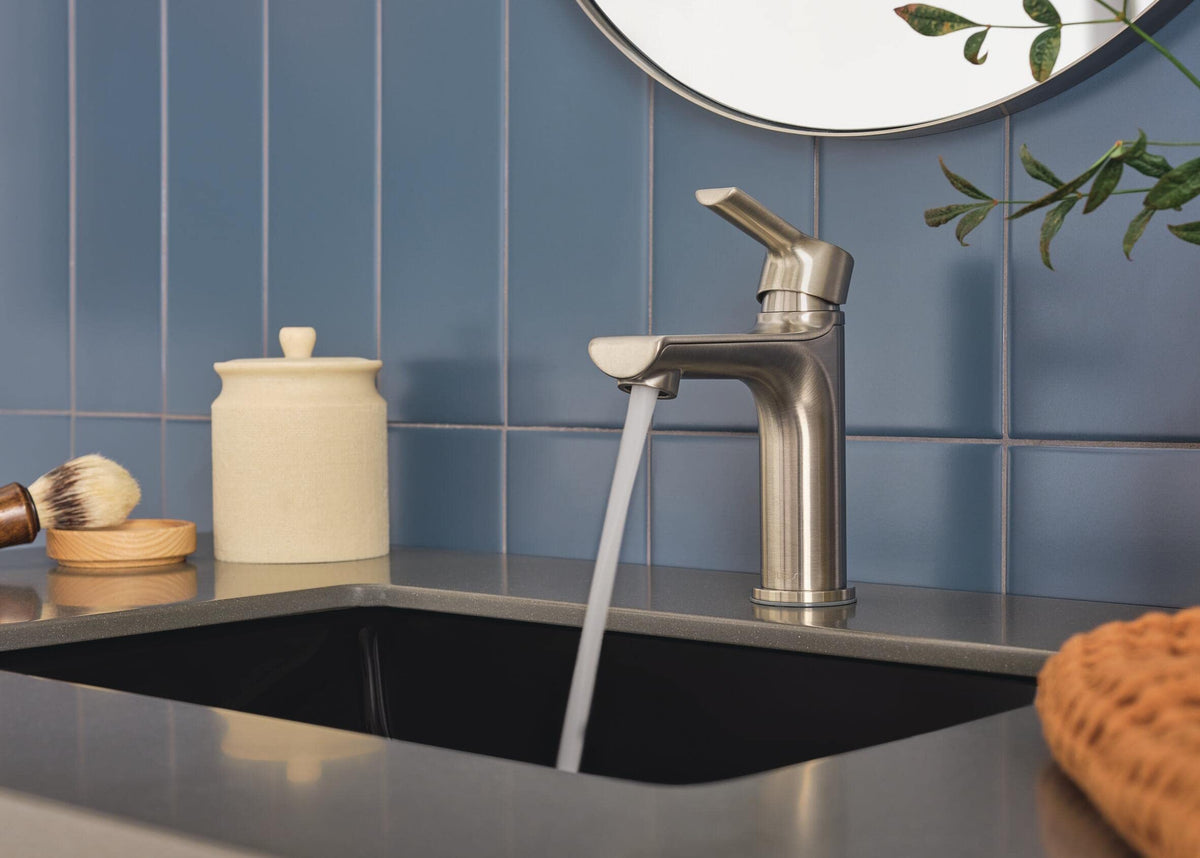 Peerless P1513LF-BN Flute Bathroom Faucet, Brushed Nickel