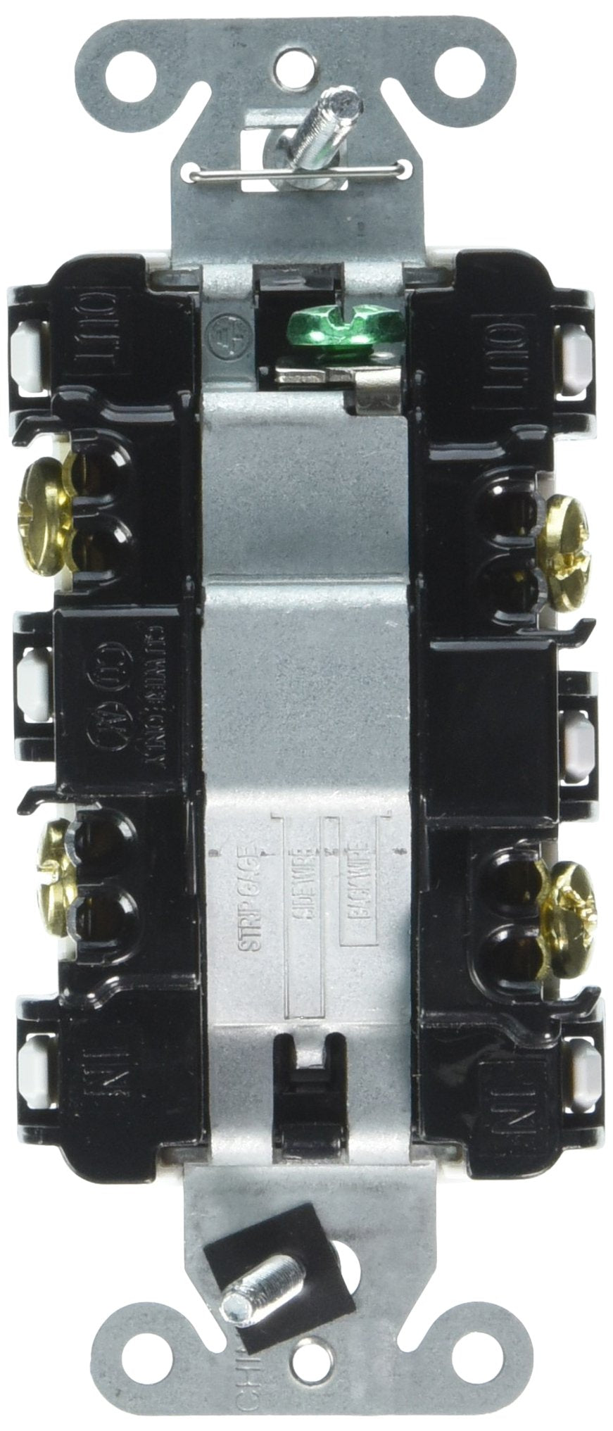 Bryant Electric RSD215W White Rocker Switch Double-Pole Decorator 1 Count