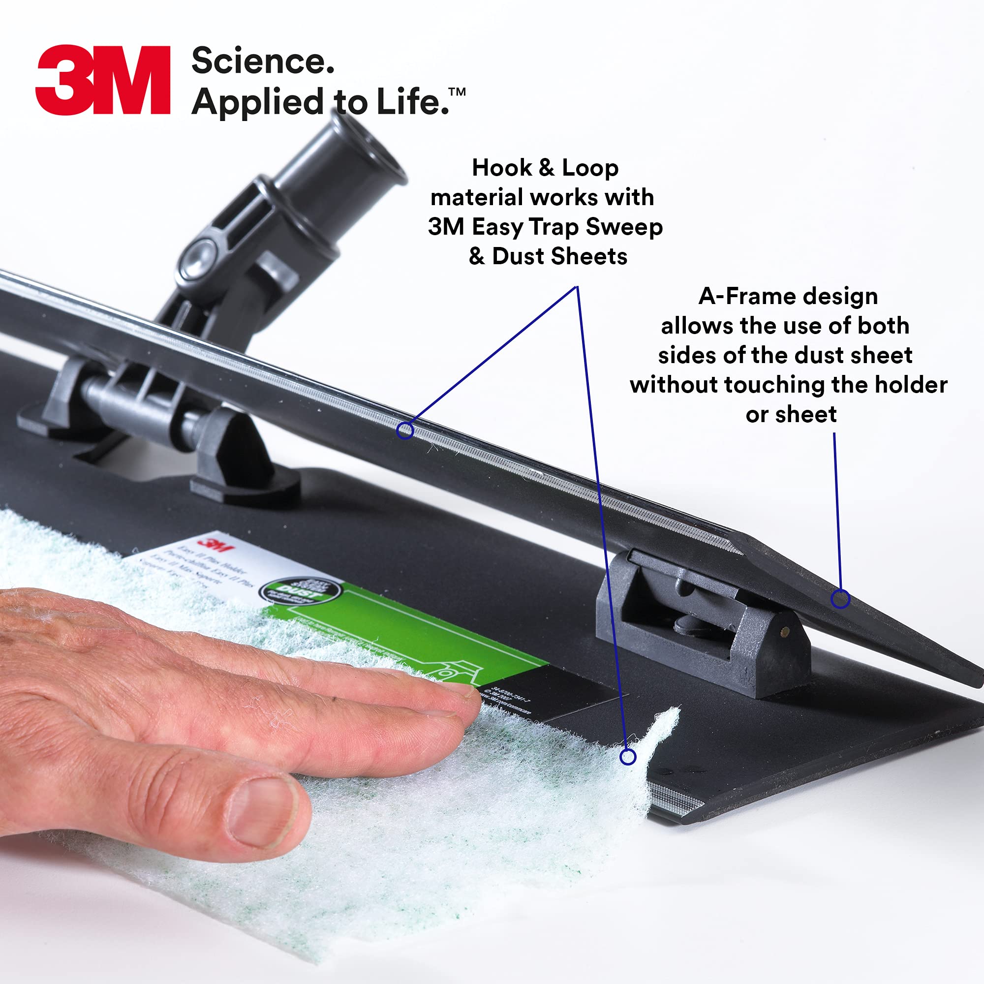3M Easy Trap II Flip Holder 55936 Dust Mop Head Swivel Clamp Commercial