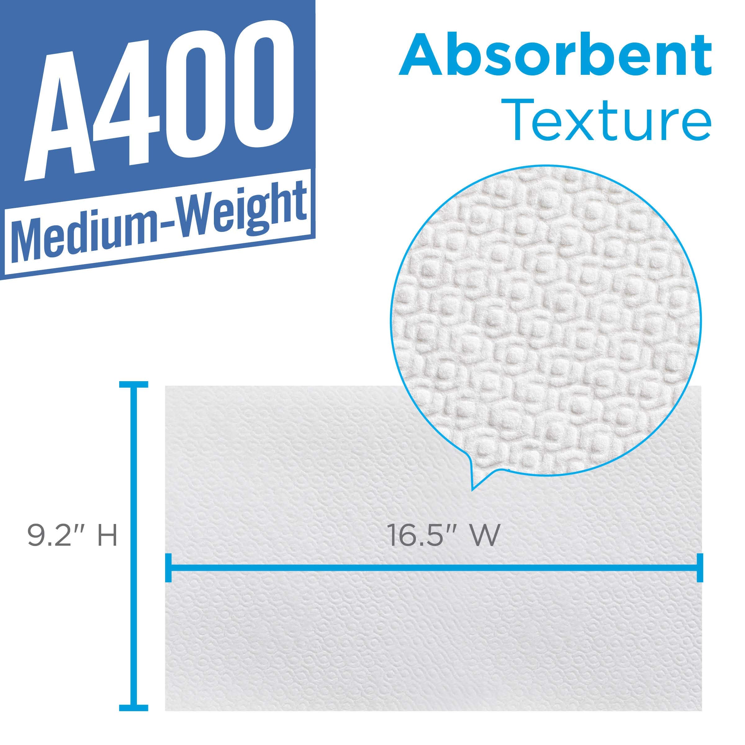 Georgia-Pacific 2929003CT Airlaid 1/4-Fold Wipers, 9 1/4 x 16 1/2, White, 660 Sheets/Box, 10 Boxes/Carton