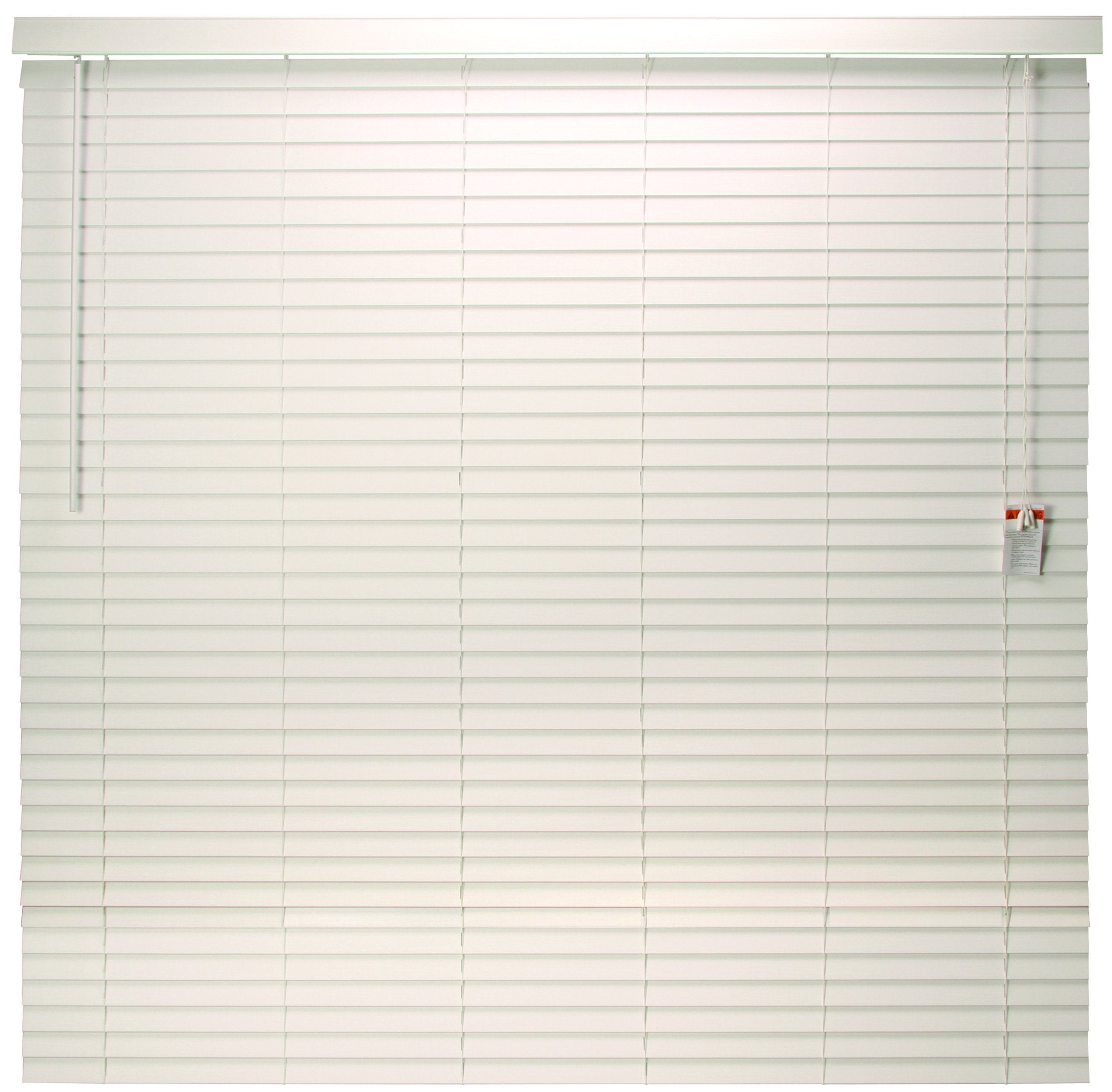 AF Lighting 106094 45"W x 48"H 2" Faux Wood Miniblinds White (Pack of 4)