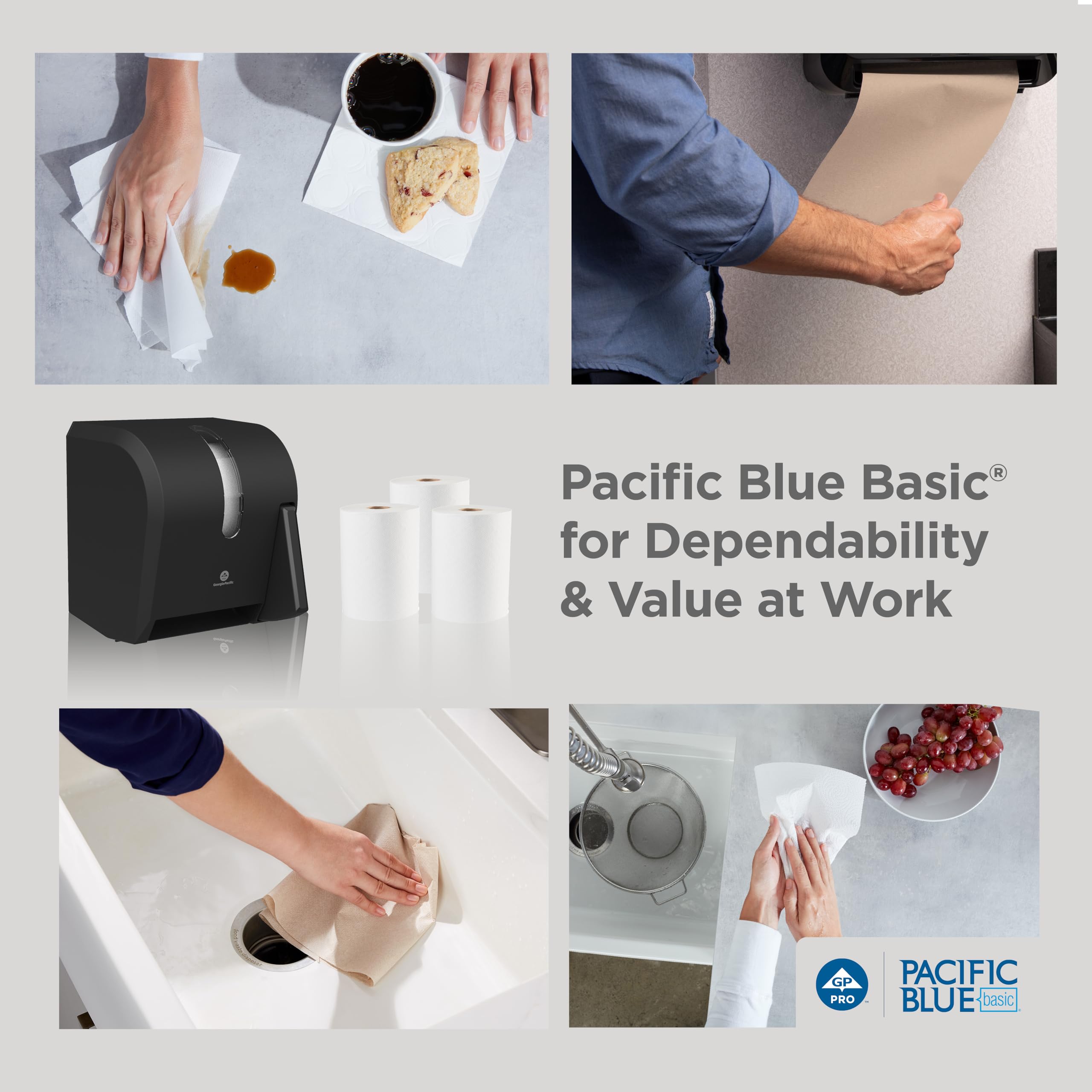 Georgia-Pacific Pacific Blue Basic Paper Towels 26401 12 Rolls 350ft 2-Ply
