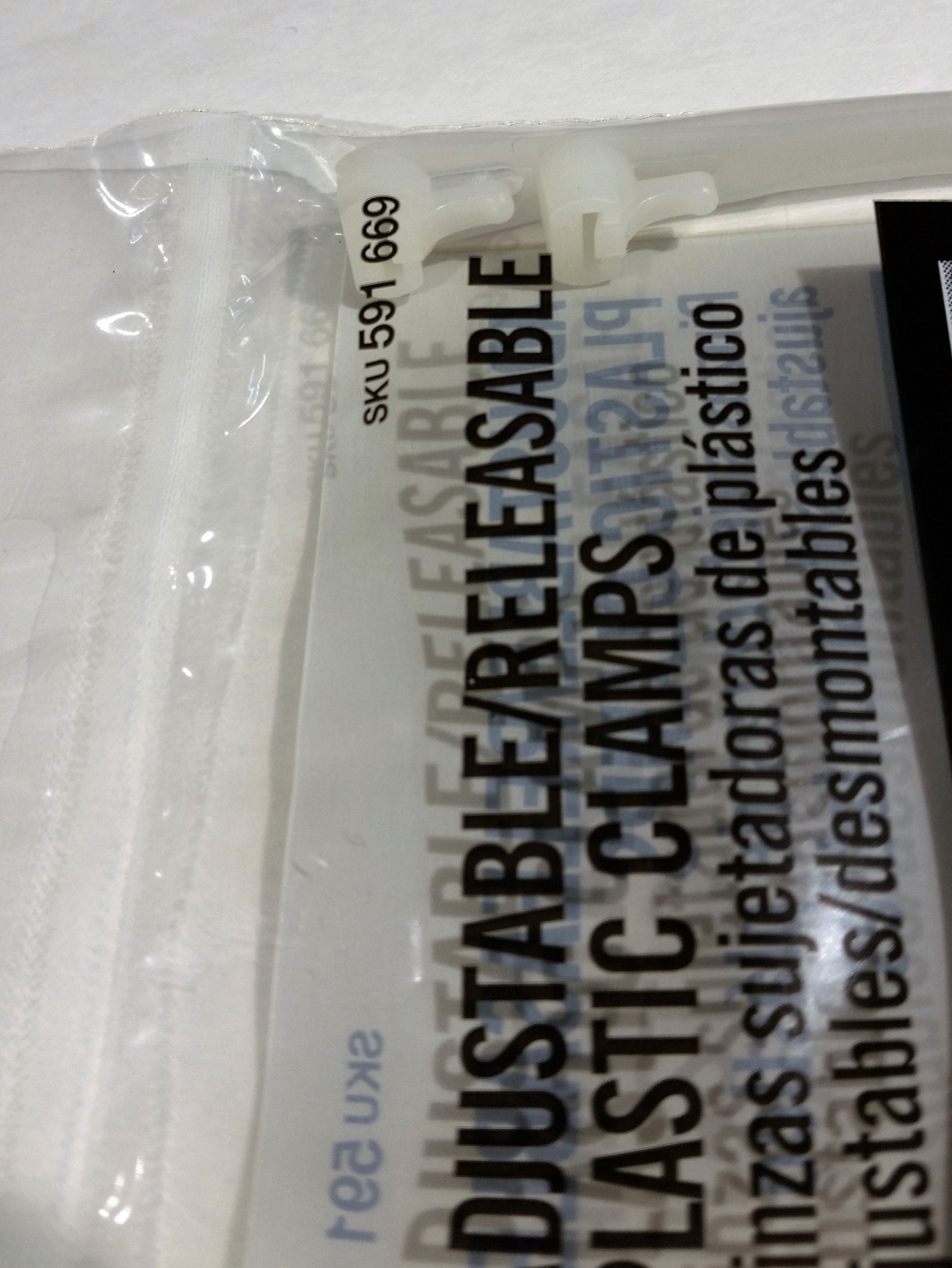 Everbilt 3" - 4" Adjustable/Releasable Plastic Duct Clamps Nylon (Pack of 14)