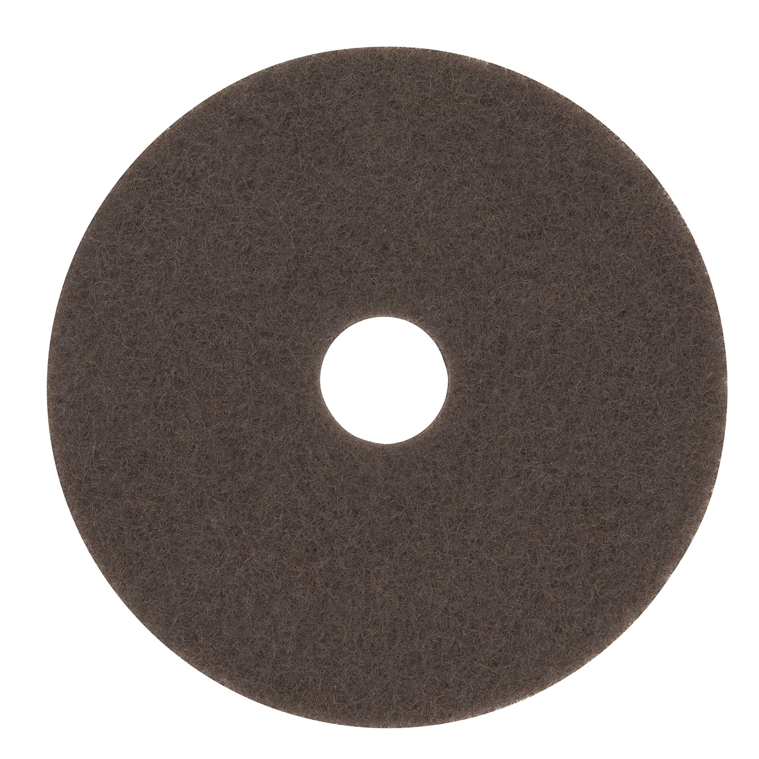 3M Brown Stripper Pad 7100 – 13" Durable Floor Stripping Pad, Wet/Dry Use