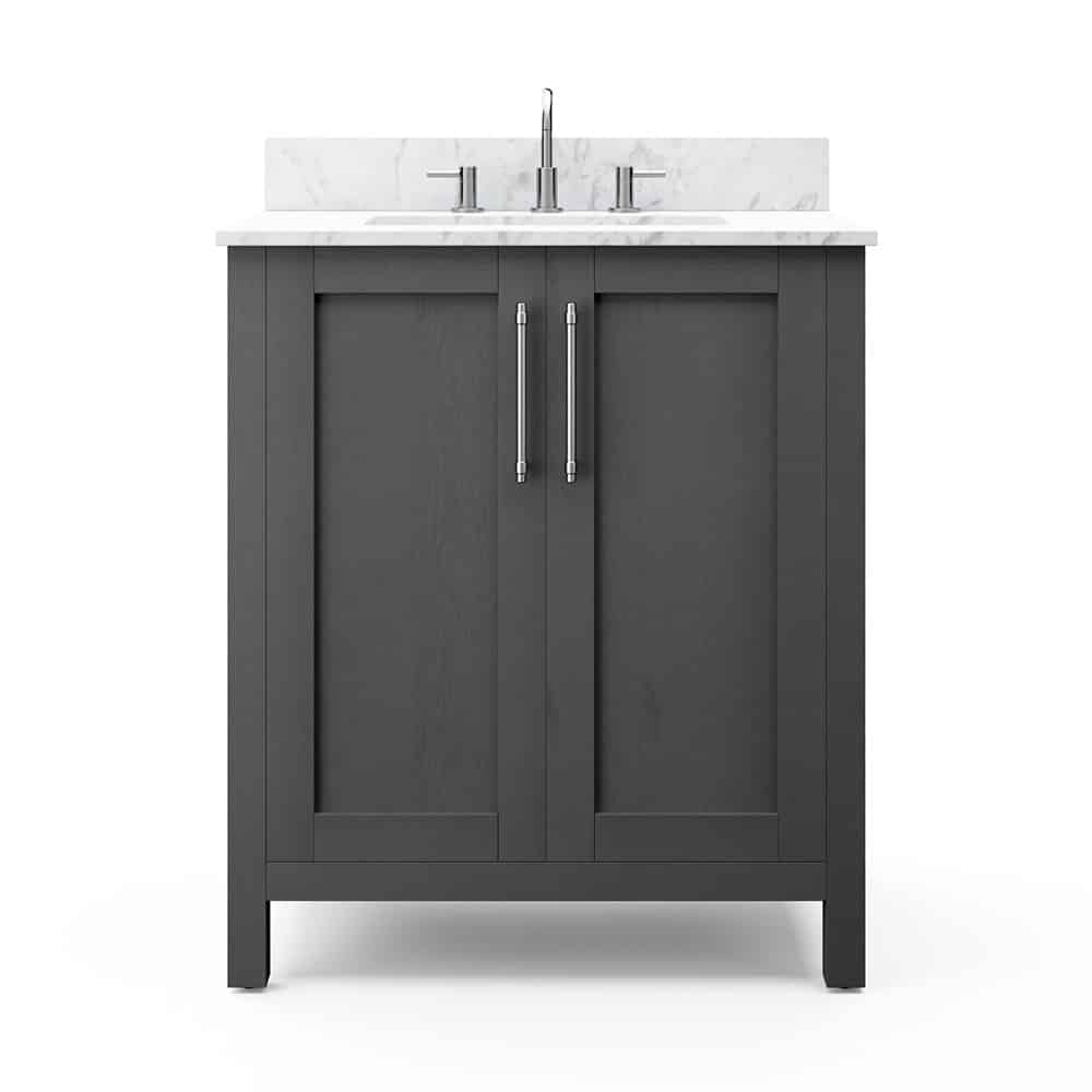 Allen & Roth LWSD30VG Sebastion 30" Gray Vanity with Top & Bowl
