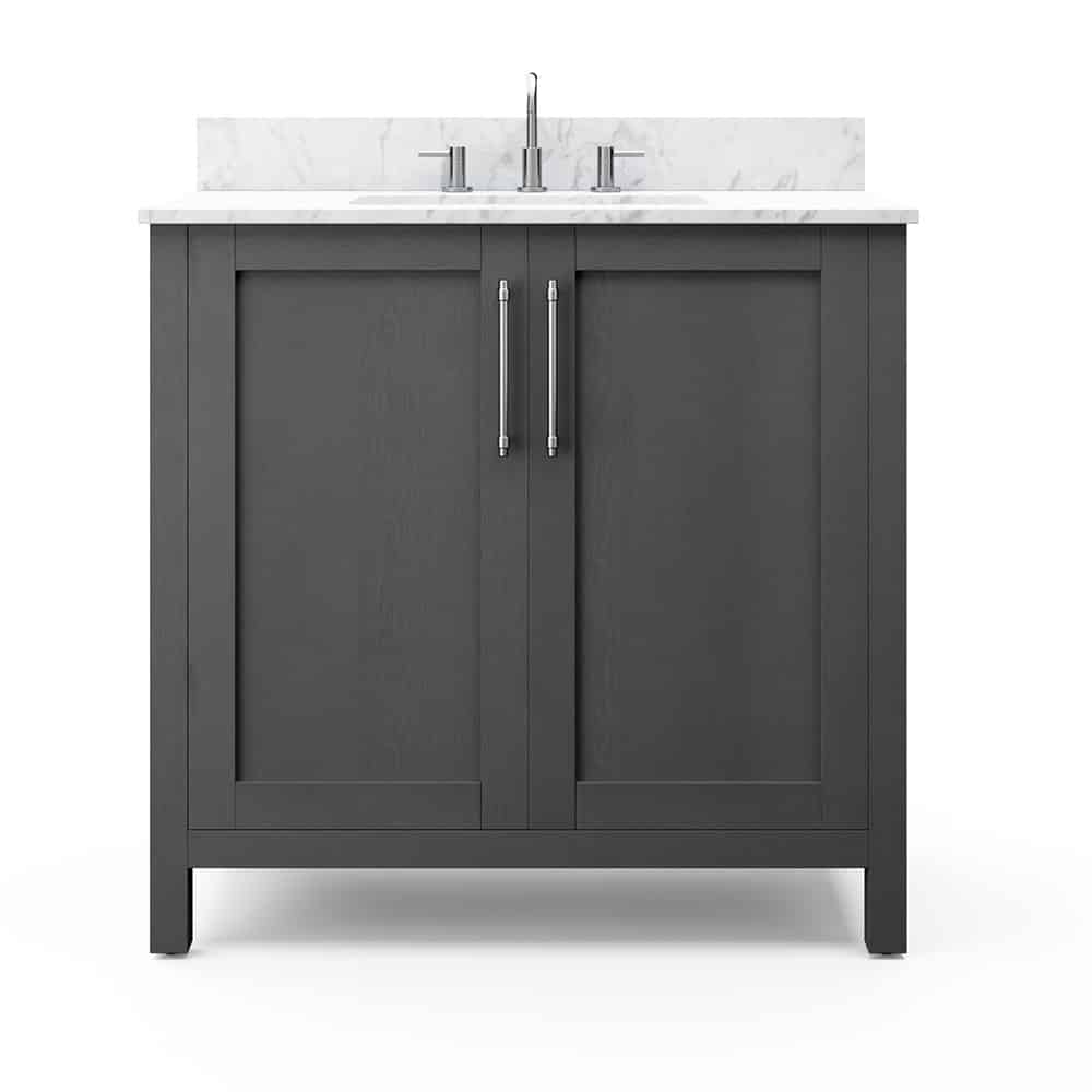 Allen & Roth LWSD36VG Sebastion 36" Gray Vanity with Top & Bowl