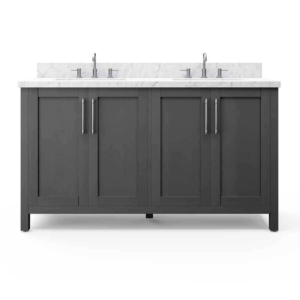 Allen & Roth LWSD60VG Sebastion 60" Gray Vanity with Top & Bowl