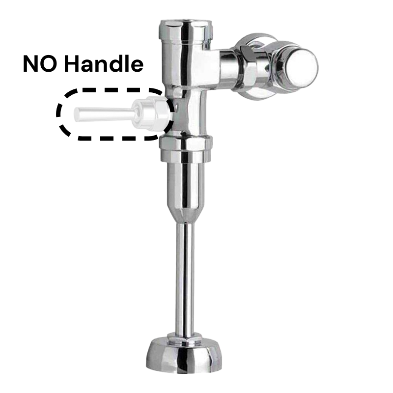 American Standard M950467-002 Universal Manual Urinal Toilet Flush Valve (NO Handle; Chrome)