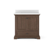 Amherst THMSVL36AVB 36" Dark Oak Vanity with Top & Bowl