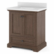 Amherst THMSVL30AVB 30Inch Dark Oak Vanity with Top & Bowl