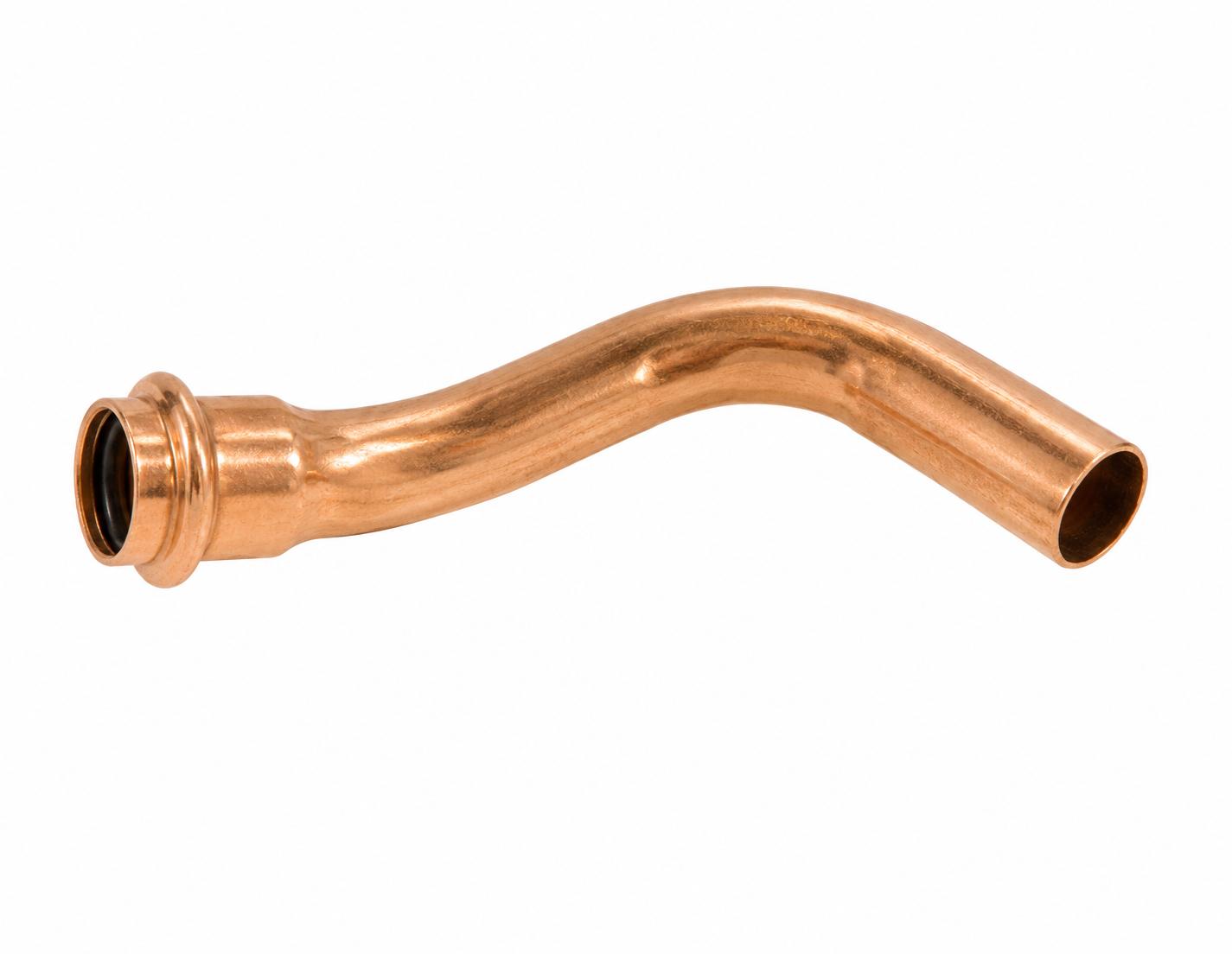 1/2" Press Copper Street Crossover Coupling - 250-Pack |Professional Press Fitting
