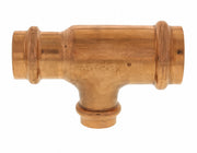 1-1/2" x 1" x 3/4" Press Copper Tee - 80-Pack | ProfessionalPress Fitting