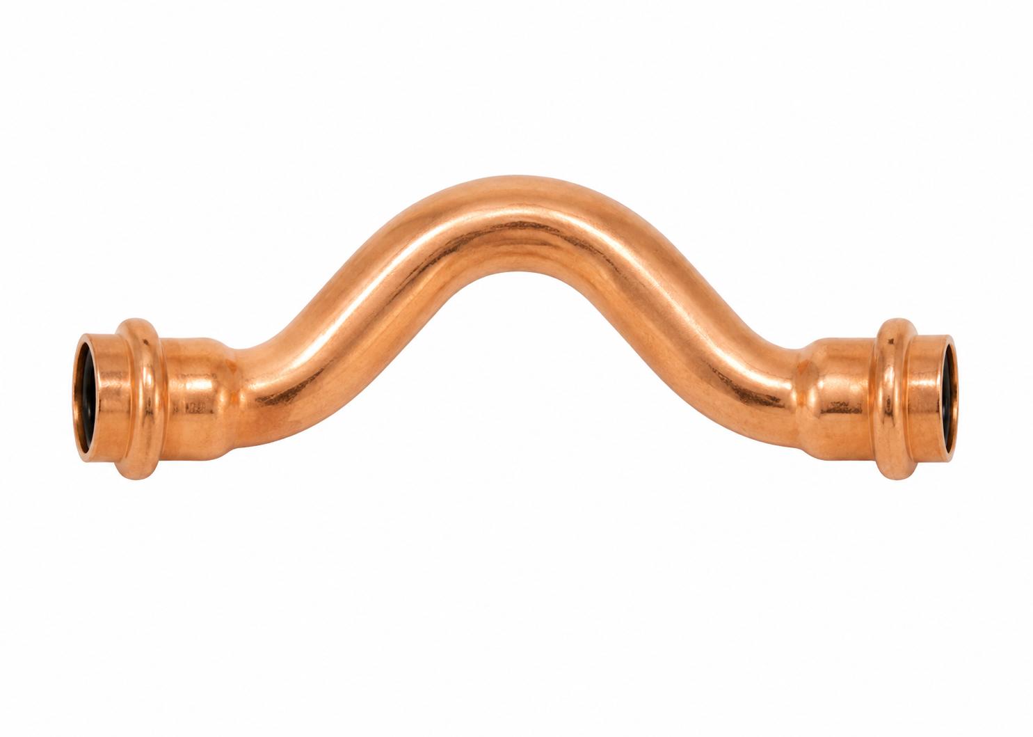 1/2" Press Copper Crossover Coupling - 200-Pack | ProfessionalPress Fitting