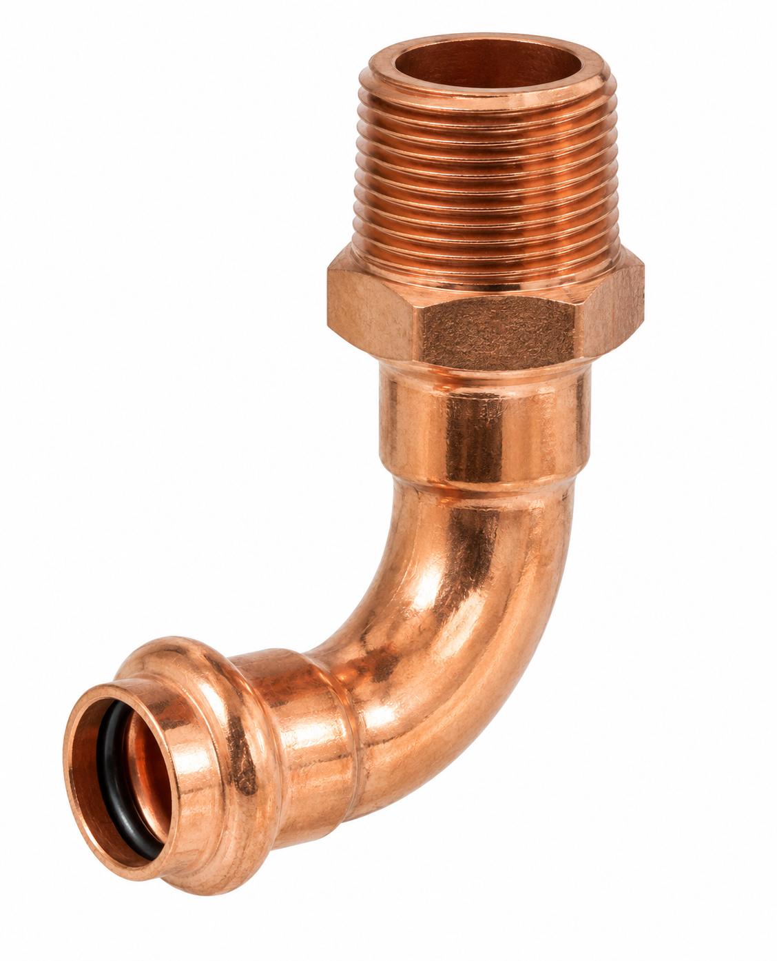 1-1/4" Press x Male Copper 90 Elbow - 30-Pack | Professional PressFitting