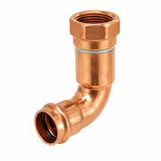 1-1/4" Press x Female Copper 90 Elbow  45-Pack | Professional Press Fitting