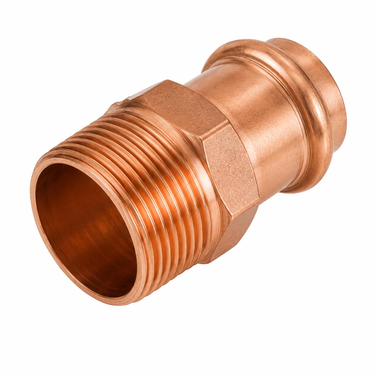 1-1/4" Press x 1-1/2" Male Copper Adapter  64-Pack | Professional Press Fitting
