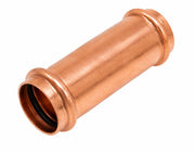 1-1/2" Press Extended Length Copper Coupling, No-Stop  40-Pack | Professional Press Fitting