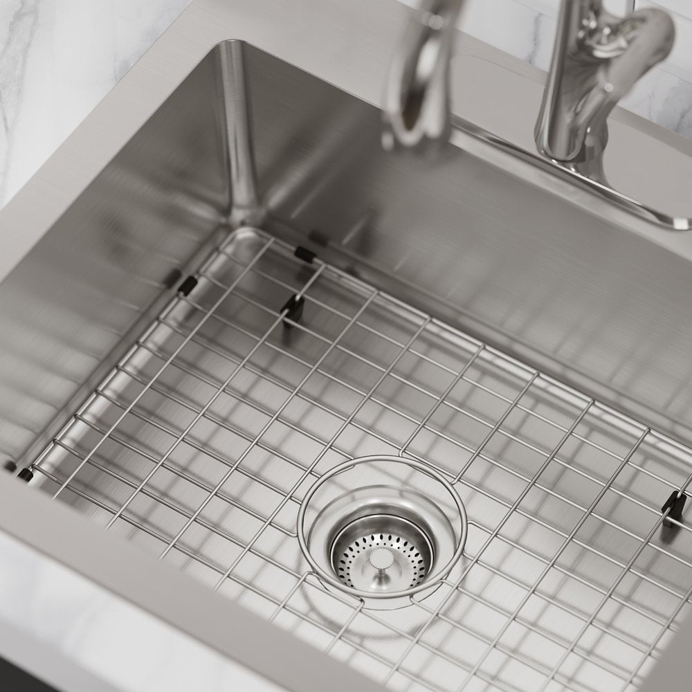Elkay HDSB25229TR3 3 Holes Single Bowl Kitchen Sink 25" x 22" x 9" Stainless Steel
