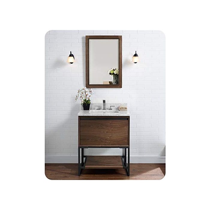 Fairmont Designs 1505V30 M4 30" Natural Walnut Vanity with Top & Bowl