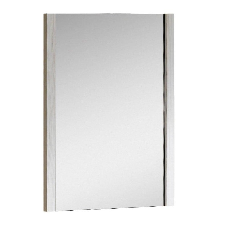 Fine Fixtures MOM24WH Modena 21-5/8" x 31-1/2" Wall Mount Rectangular Mirror, Off White Grain