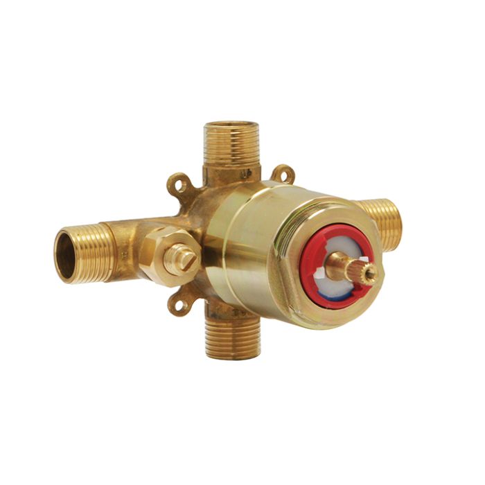 Huntington Brass P0123199 Pressure Balance Shower Rough-In Valve, 1/2" Universal Connections