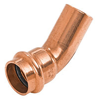 NIBCO PC606-2 2" Copper Press 45° Elbow, Press x Press