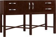 Ronbow 035948-H01 Haley 48" Dark Bown Wood Vanity with Quartz Top & Bowl