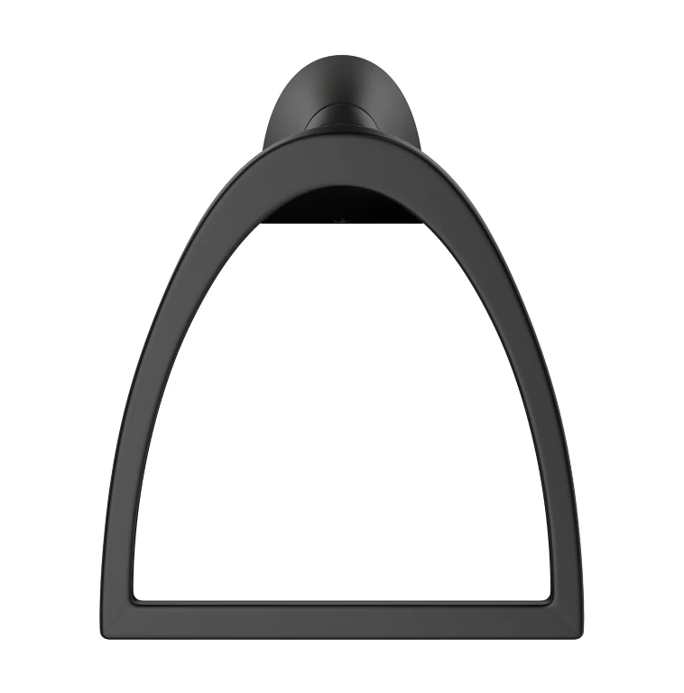 Pfister Karci Matte Black Bathroom Hardware Set – 3 Piece Set with 24” Towel Bar, Towel Ring & Toilet Paper Holder