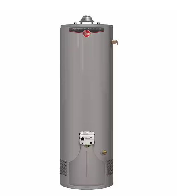 Rheem Performance Platinum 50 Gal. Natural Gas Water Heater, Tall, 38,000 BTU Ultra Low NOx (ULN) Powered Damper Model XG50T12DU38U2 (Local Pickup Only)