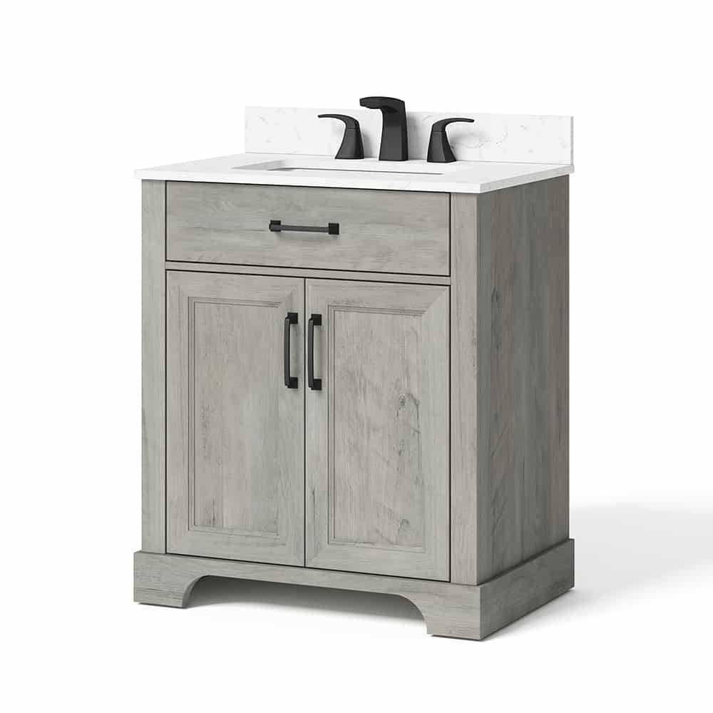 Whalen WF30AVG 30" Ash Gray Vanity with Top & Bowl