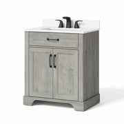 Whalen WF30AVG 30" Ash Gray Vanity with Top & Bowl
